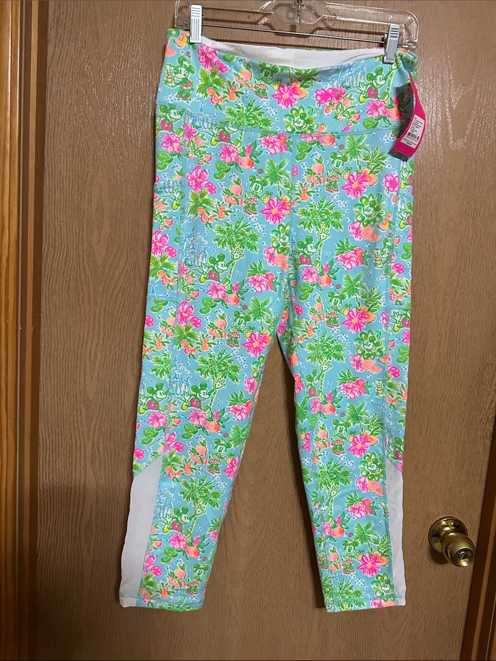 Disney x Lilly Pulitzer Mickey and Minnie Mouse Blue Ibiza leggings